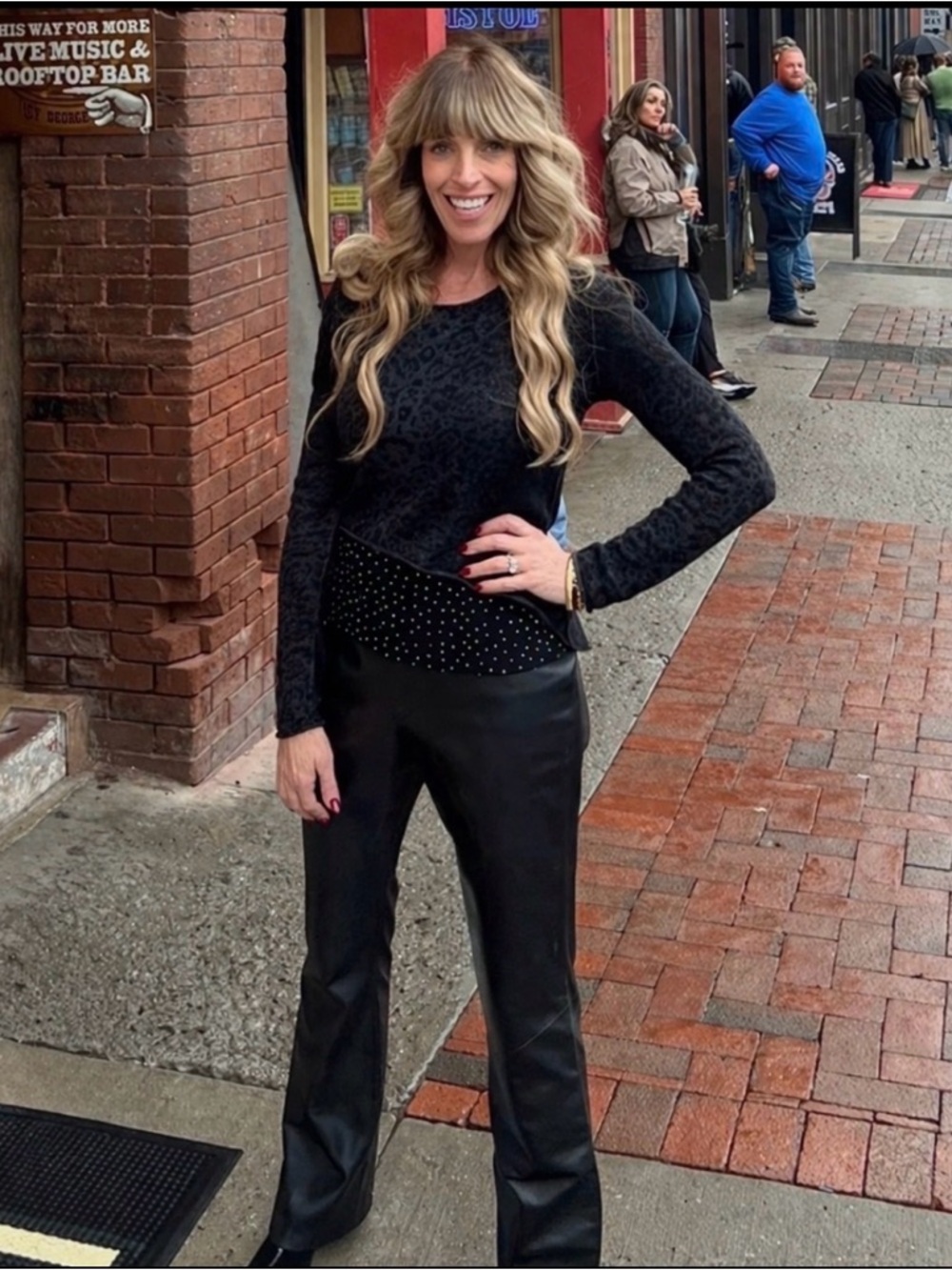 Leather Pants Black Bootcut Juniors 7